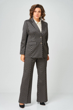 Брюки, жакет Andina city 9085-26 черный+бежевый - фото 5