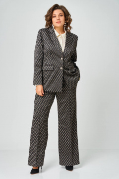 Брюки, жакет Andina city 9085-26 черный+бежевый - фото 3