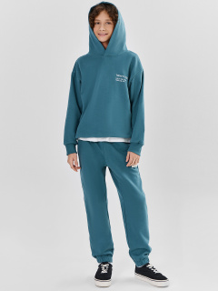 Брюки, худи Mark Formelle 393323/25-39250П-7 пыльный_изумруд_печать_1_сл_на_пол_ДК - фото 1