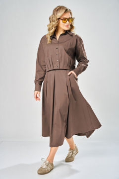 Блуза, юбка ARTELLA А-1010 молочный шоколад - фото 2