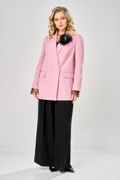 Брюки, брошь, жакет, манжеты ARTELLA А-1047 палевая роза+черный - фото 1