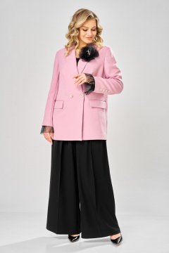 Брюки, брошь, жакет, манжеты ARTELLA А-1047 палевая роза+черный - фото 2