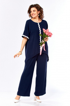 Брюки, топ Grace for you 274 синий - фото 1