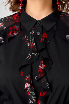 Платье EVA GRANT 7229 черный_принт - фото 3