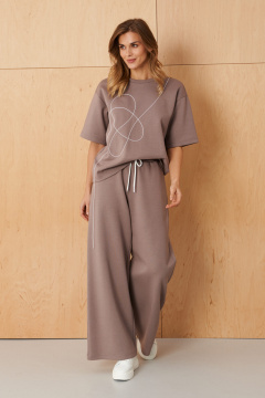 Брюки, джемпер Панда 123960 мокко - фото 2
