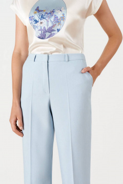 Брюки Nelva 31123 голубая полоска - фото 3