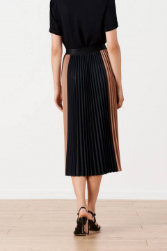 Юбка Nelva 4869 черный/бежевый/молочный - фото 4