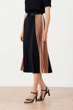 Юбка Nelva 4869 черный/бежевый/молочный - фото 2