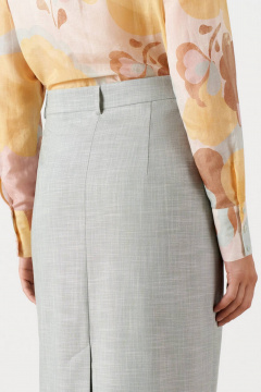 Юбка Nelva 4877 серо-зеленый - фото 5