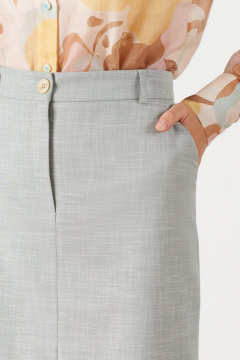 Юбка Nelva 4877 серо-зеленый - фото 3