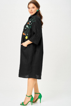 Платье SOVA 11318 чёрный - фото 5