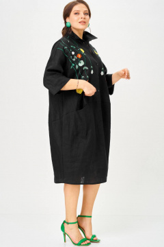 Платье SOVA 11318 чёрный - фото 4