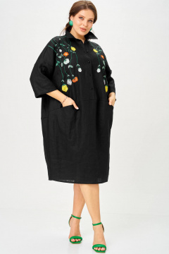 Платье SOVA 11318 чёрный - фото 3