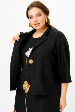 Жакет SOVA 11328 черный - фото 5