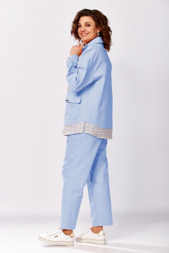 Брюки, рубашка Милора-стиль 1440 голубой - фото 2