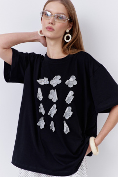 Брюки, джемпер FLAIM 2080 черный+белый_горох - фото 3