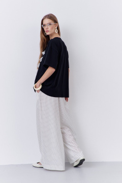 Джемпер FLAIM 2081 черный+белый_горох - фото 5