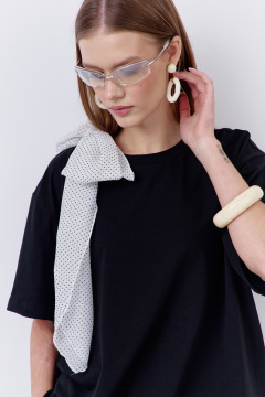 Брюки, джемпер FLAIM 2083 черный+белый_горох - фото 5