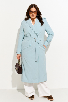 Плащ IVA 1721 голубой - фото 3