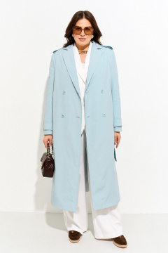 Плащ IVA 1721 голубой - фото 1