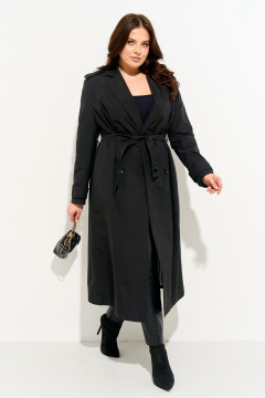 Плащ IVA 1721 черный - фото 2