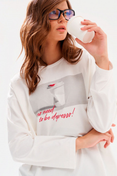 Джемпер 10DENCY 23548 молочный - фото 5