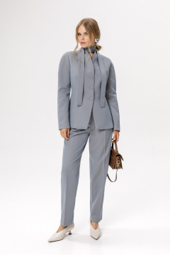 Брюки, жакет PiRS 6290 серо-голубой_с_бежевым_меланжем - фото 4