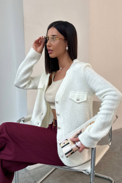 Жакет Belange 3492 молочный - фото 4