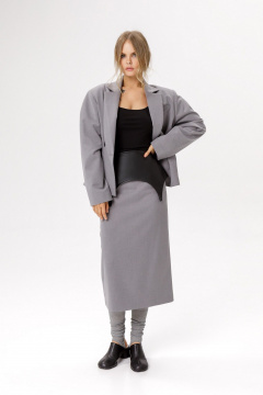 Юбка PiRS 6528 серый - фото 1