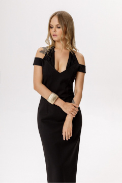Платье PiRS 6541 черный - фото 2