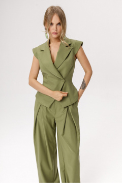 Брюки, жилет PiRS 6542 оливковый - фото 2