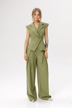 Брюки PiRS 6544 оливковый - фото 1