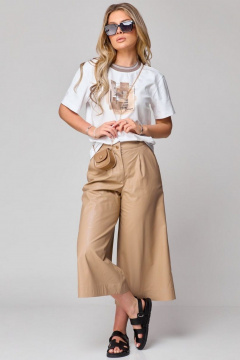 Брюки Laikony L-168-2 бежевый - фото 4