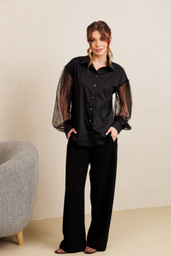 Блуза AMORI 6503 черный - фото 5