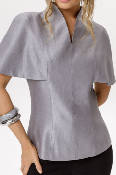 Блуза, брюки PiRS 6582 серый+черный - фото 5