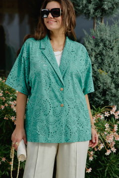 Жакет Vittoria Queen 28763ж бирюзовый - фото 1