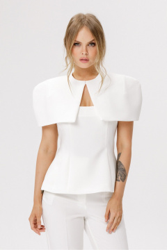 Блуза, кейп PiRS 6609 молочный - фото 1