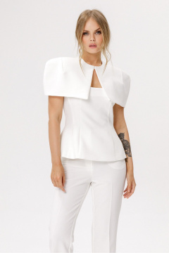 Блуза, кейп PiRS 6609 молочный - фото 2