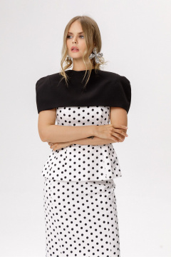 Блуза, кейп PiRS 6609 черный - фото 5