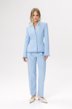 Брюки, жакет PiRS 6614 светло-голубой - фото 2