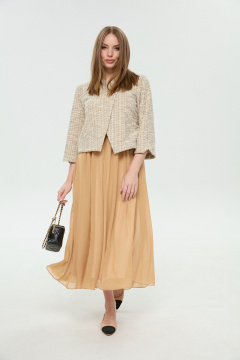 Платье NikVa 1007-4 песочный - фото 5