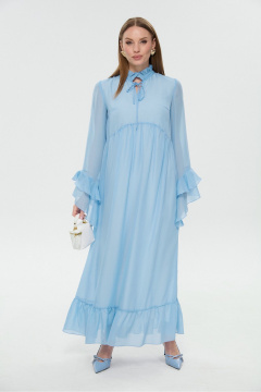 Платье NikVa 1038-1 голубой - фото 1