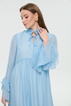 Жилет, платье NikVa 1039-1 небесный - фото 5