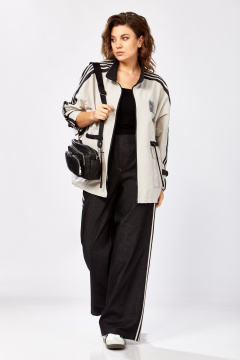 Брюки, куртка Lady Secret 25228 платиновый-черный - фото 4