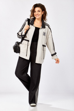 Брюки, куртка Lady Secret 25228 платиновый-черный - фото 2