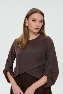 Платье NikVa 740-28 горький шоколад - фото 4