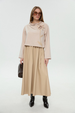 Платье NikVa 924-13 капучино - фото 4