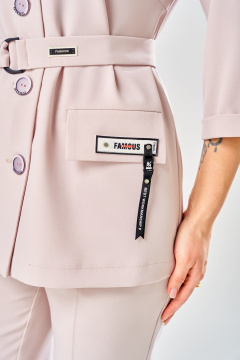 Брюки, жакет Твой имидж 2378 пудра - фото 5