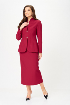 Жакет, юбка LeNata 20549 бордо - фото 5