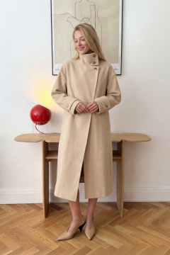 Пальто Lokka 1833 бежевый - фото 3